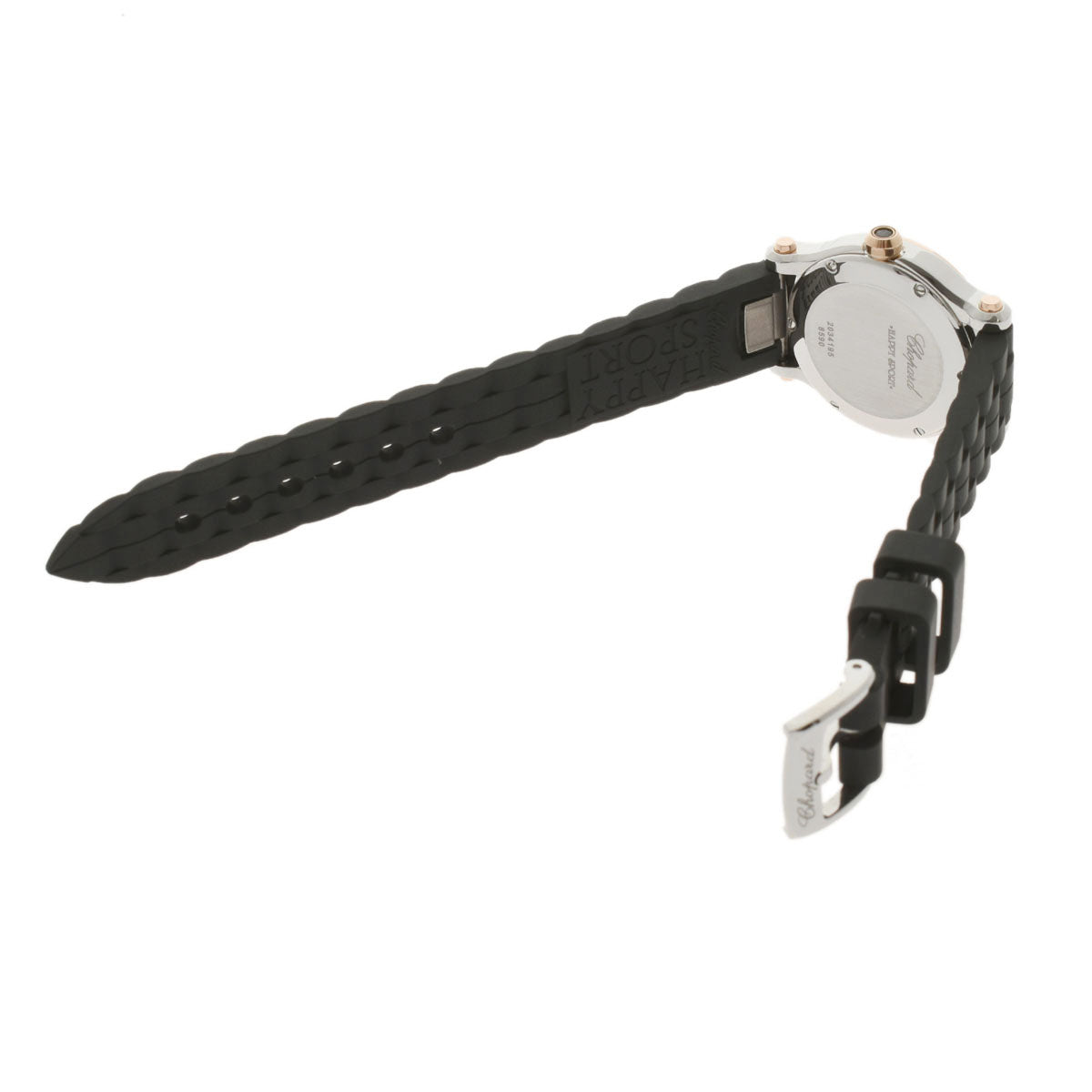 ショパール ハッピースポーツ ダイヤベゼル 3Pダイヤ レディース