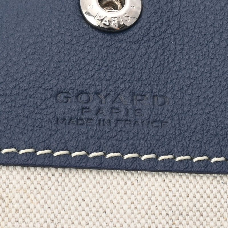 GOYARD ゴヤール サンルイ PM ネイビー ユニセックス PVC/レザー トートバッグ Aランク 中古 銀蔵