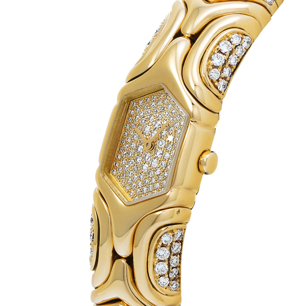 ブルガリ BVLGARI アルベアーレ コンビ BJ02 バングル ウォッチ レディース 腕時計 ブラック K18YG クォーツ Alveare 90319578 ブルガリアルベアーレ ユニセックス 腕時計 BJ02 BVLGARI 中古 – 銀蔵