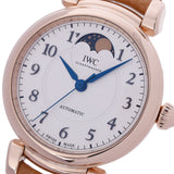 IWC SCHAFFHAUSEN アイダブリューシー シャフハウゼン ダヴィンチ オートマティック ムーンフェイズ36 メンズ PG/革 腕時計 自動巻き 白文字盤 Aランク 中古 銀蔵