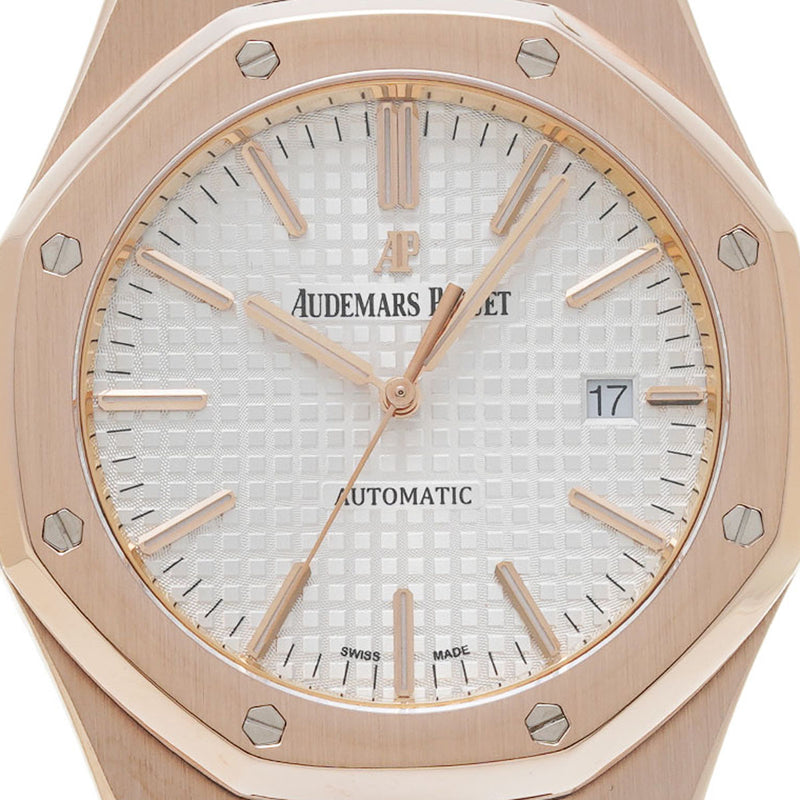 AUDEMARS PIGUET オーデマピゲ ロイヤルオーク 154000R.00.1220OR.02 メンズ PG 腕時計 自動巻き シルバー文字盤 Aランク 中古 銀蔵