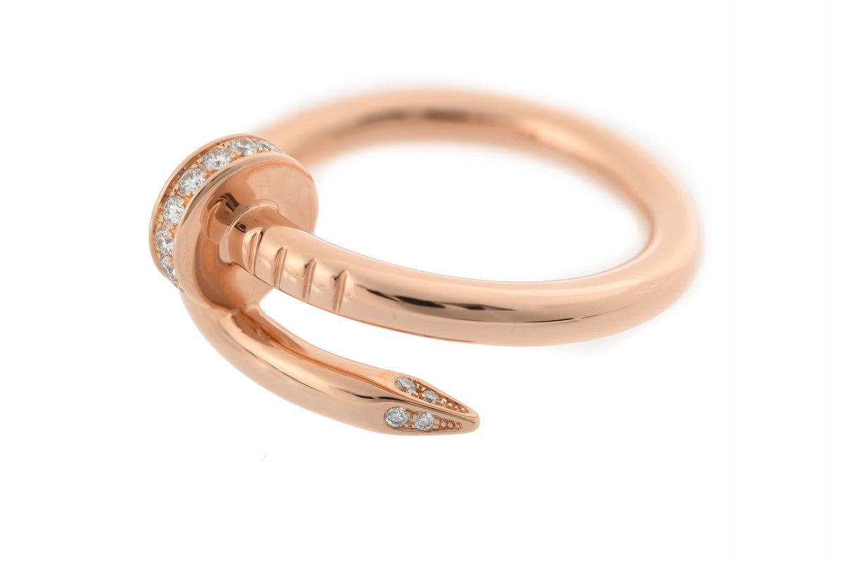 Cartier ジュストアンクル　リング　18K PG 53号　国内正規品 JUSTE UN CLOU （新品仕上げ済）カルティエ CARTIER ジュスト