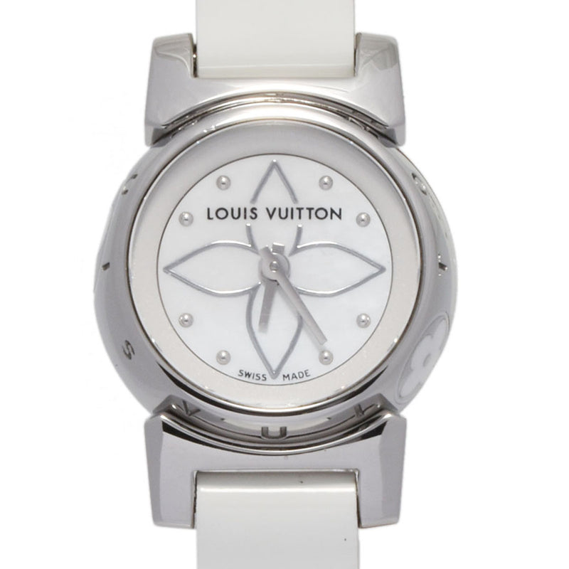 LOUIS VUITTON ルイヴィトン タンブール ビジュ Q151C レディース SS/革 腕時計 クォーツ Aランク 中古 銀蔵