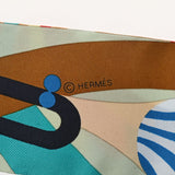 HERMES エルメス ツイリー Parade en Fafare ブルー/キャメル/ルージュ - レディース シルク100％ スカーフ 未使用 銀蔵