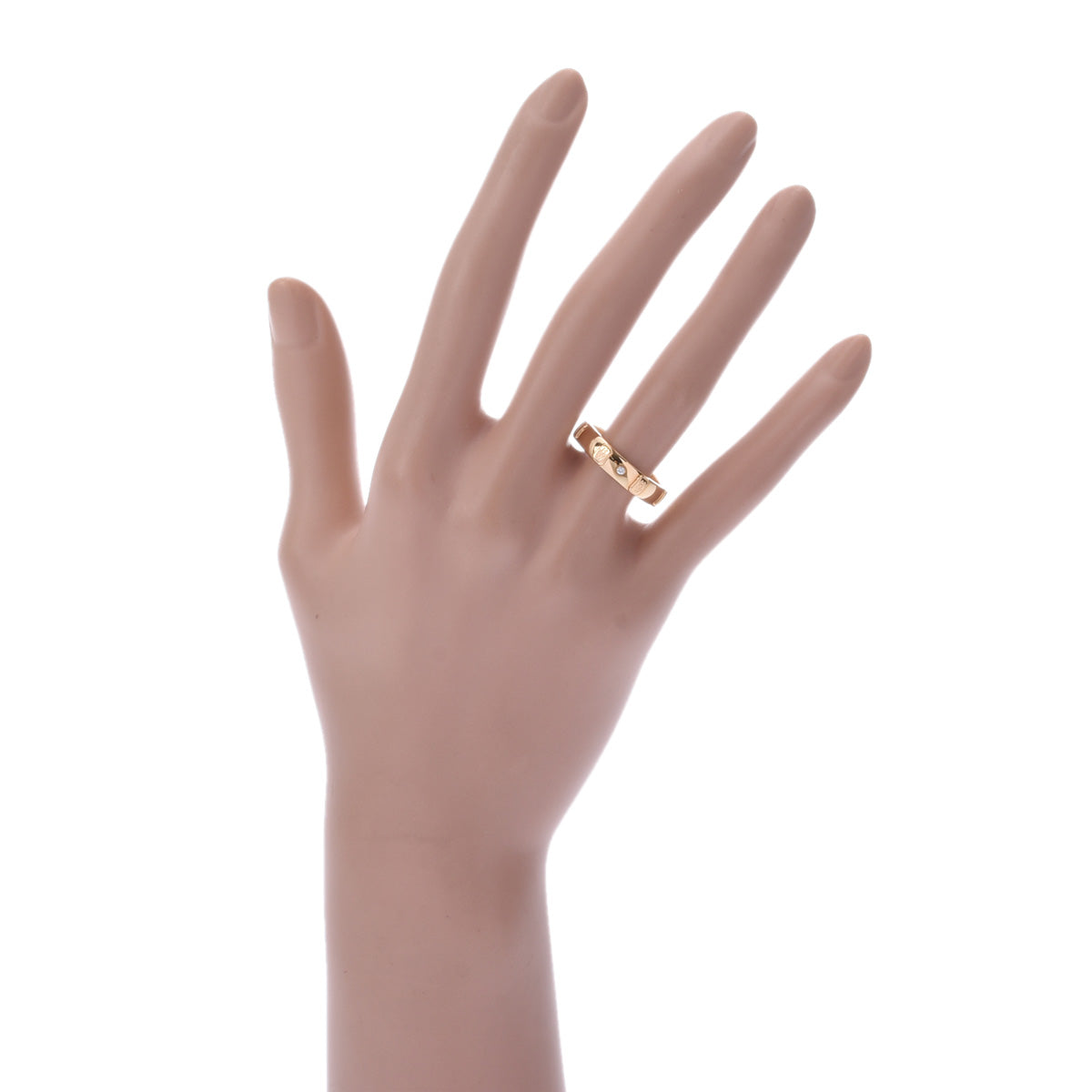 ハリーウィンストンHWロゴバンドリング レディース K18イエロー