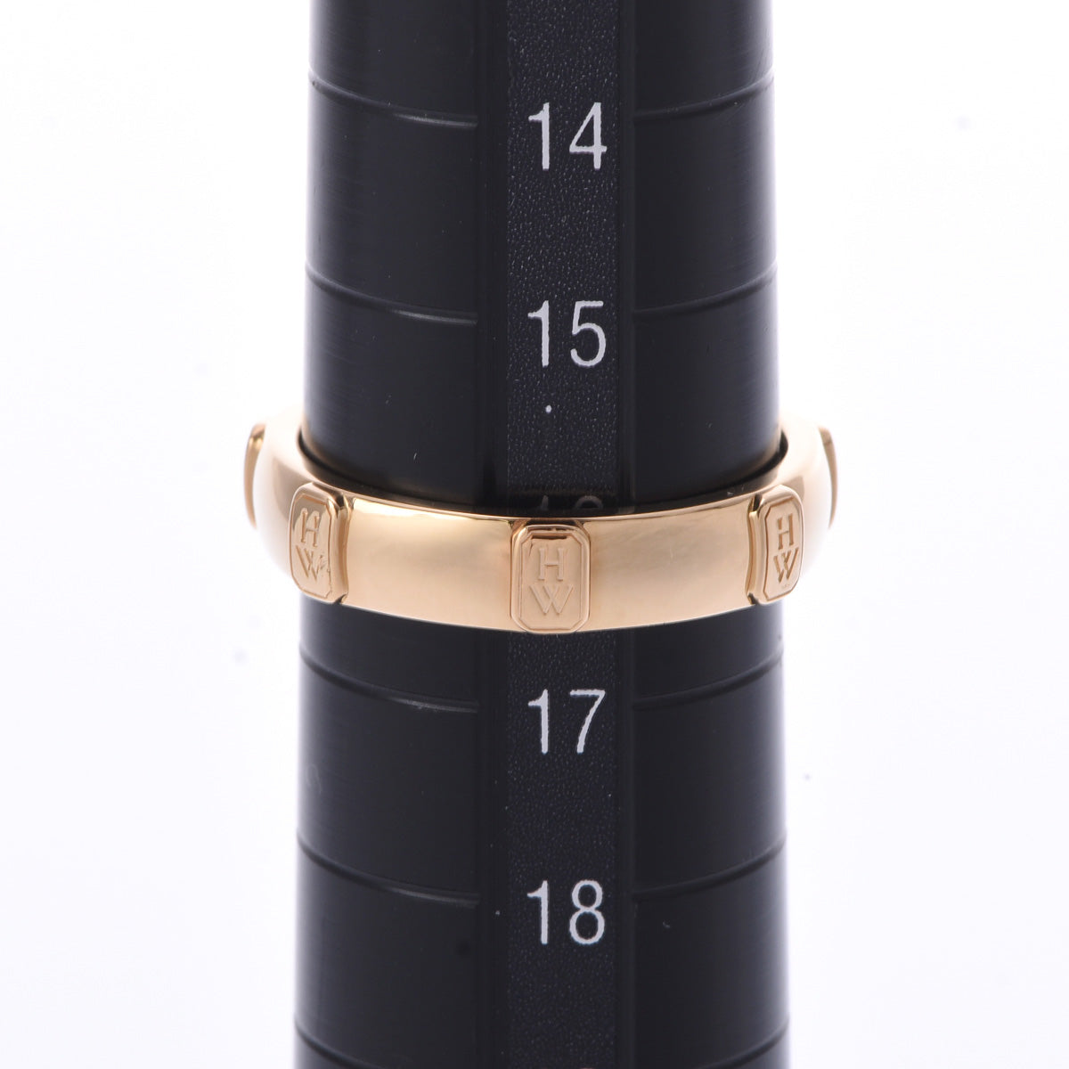 ハリーウィンストン HWロゴ・バンドリング HW ロゴ・イエローゴールド・バンドリング｜ハリー・ウィンストン