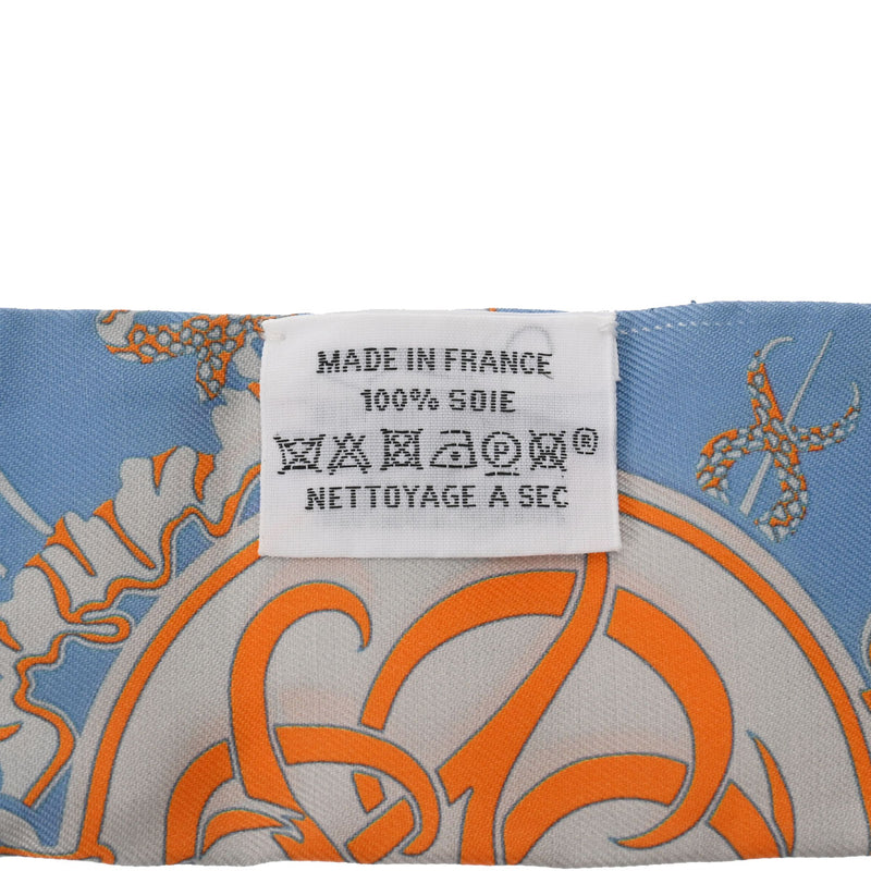 HERMES エルメス ツイリー 青系 - レディース シルク100％ スカーフ Aランク 中古 銀蔵