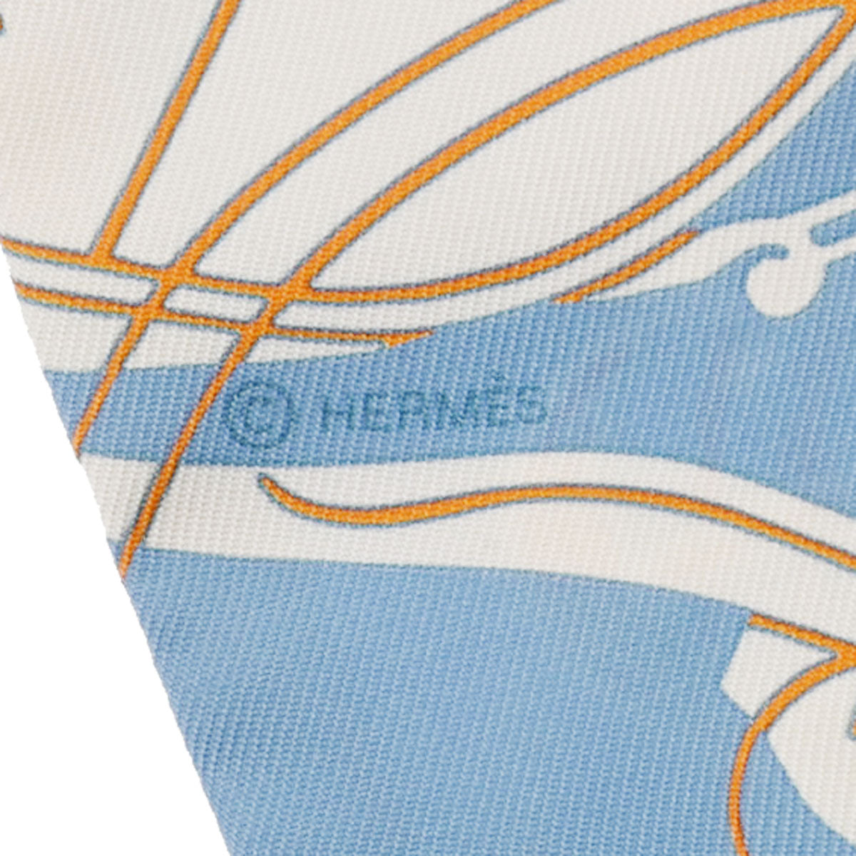 エルメスツイリー 青系 レディース シルク100％ スカーフ - HERMES