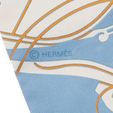 HERMES エルメス ツイリー 青系 - レディース シルク100％ スカーフ Aランク 中古 銀蔵