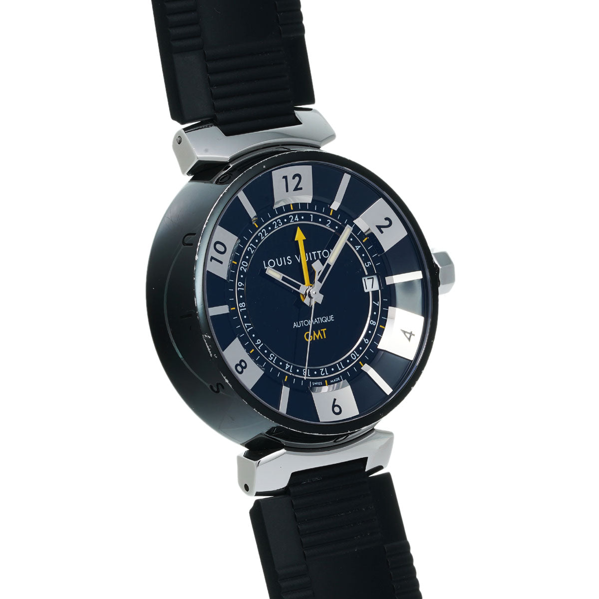 ルイヴィトンタンブール メンズ 腕時計 Q113K LOUIS VUITTON 中古