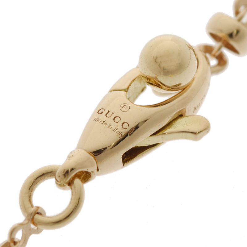 GUCCI グッチ インターロッキングG レディース K18イエローゴールド ネックレス Aランク 中古 銀蔵