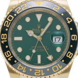 ROLEX ロレックス GMTマスター2  116718LN メンズ YG 腕時計 自動巻き グリーン文字盤 Aランク 中古 銀蔵