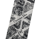 CHRISTIAN DIOR クリスチャンディオール ツイリー 白/黒 - レディース シルク100％ スカーフ Aランク 中古 銀蔵