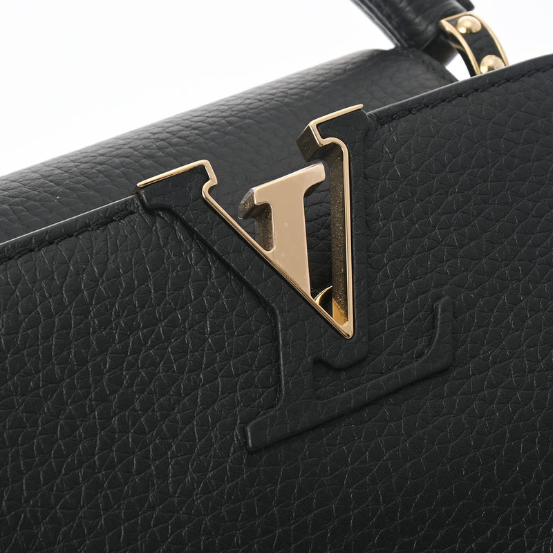 LOUIS VUITTON ルイヴィトン カプシーヌ MINI ノワール M56071 レディース トリヨンレザー ハンドバッグ 新同 中古 銀蔵