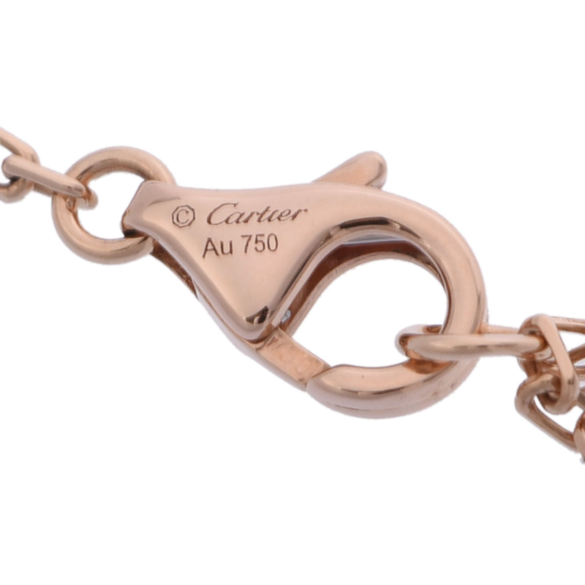 カルティエ ダムールブレスレット ピンクサファイヤ レディース K18