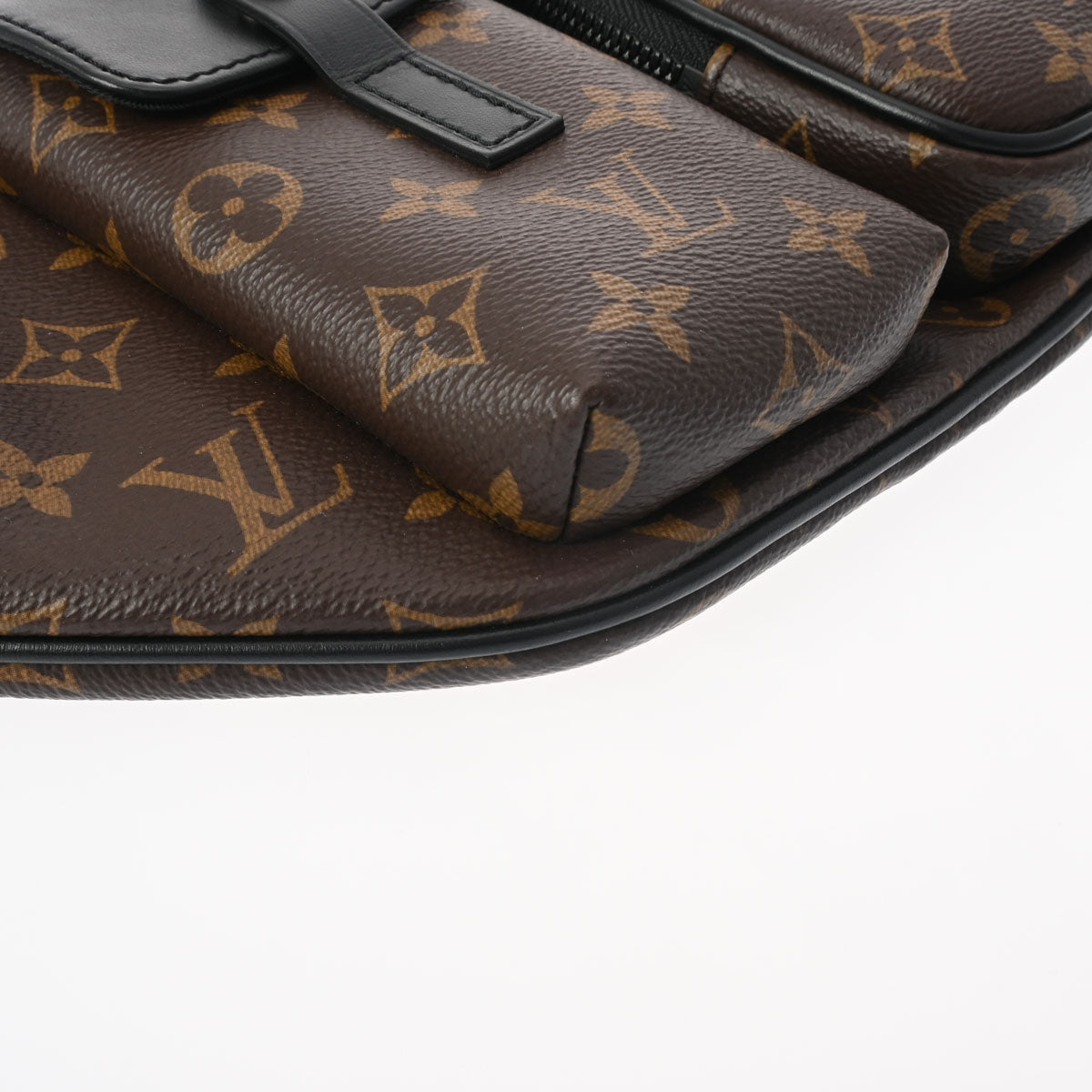 中古 ルイ ヴィトン LOUIS VUITTON M45337 BA0251 メンズ ボディバッグ モノグラムマカサー ブラウン モノグラムマカサー ルイヴィトンマカサー クリストファー バムバッグ 14145 ブラウン