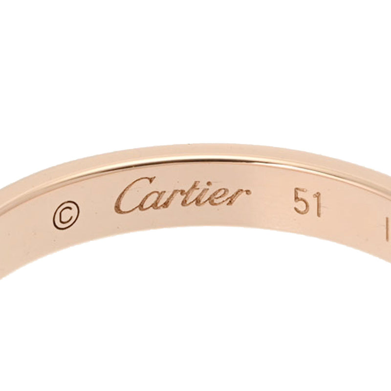 CARTIER カルティエ ミニラブリング スモールダイヤ #51 - 11号 レディース K18ピンクゴールド リング・指輪 Aランク 中古 銀蔵