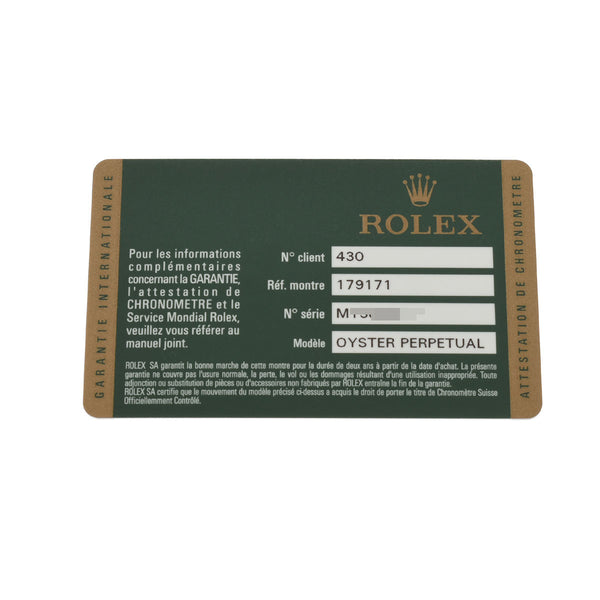 ROLEX ロレックス デイトジャスト 10Pダイヤ 179171G レディース PG/SS 腕時計 自動巻き ピンクコンピューター文字盤 Aランク 中古 銀蔵