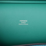 HERMES エルメス ジプシエール 28 ヴェルソ ブルーノール/ヴェールヴェロン パラジウム金具 - D刻印(2019年頃) レディース ヴォースイフト ショルダーバッグ Bランク 中古 銀蔵