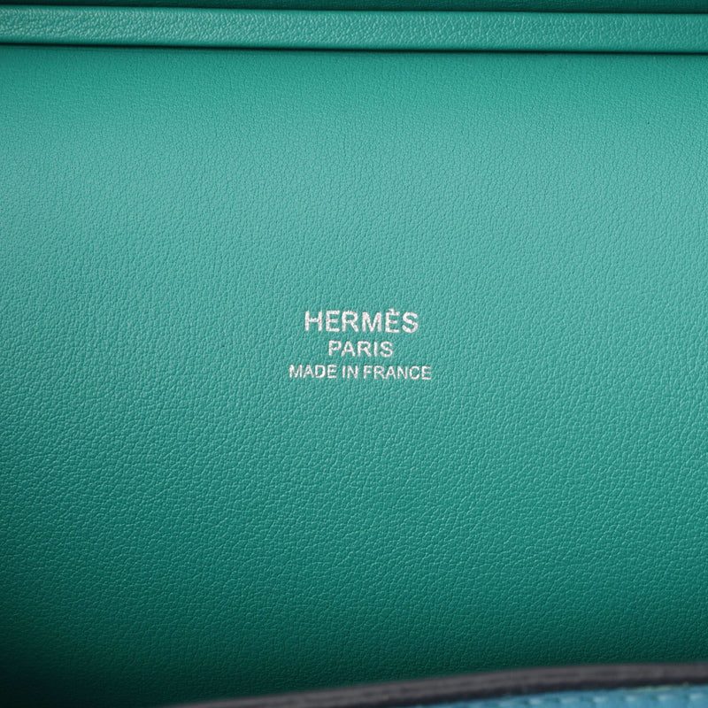 HERMES エルメス ジプシエール 28 ヴェルソ ブルーノール/ヴェールヴェロン - D刻印(2019年頃) レディース ヴォースイフト ショルダーバッグ Bランク 中古 銀蔵