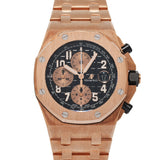 AUDEMARS PIGUET オーデマピゲ ロイヤルオーク オフショア クロノ 26470OR.OO.1000OR.03 メンズ PG 腕時計 自動巻き 黒文字盤 Aランク 中古 銀蔵