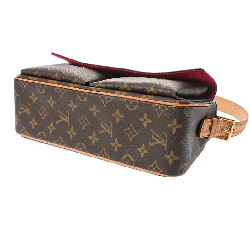 LOUIS VUITTON ルイヴィトン モノグラム ヴィバシテ MM ワンショルダー ブラウン M51164 レディース モノグラムキャンバス ショルダーバッグ Aランク 中古 銀蔵