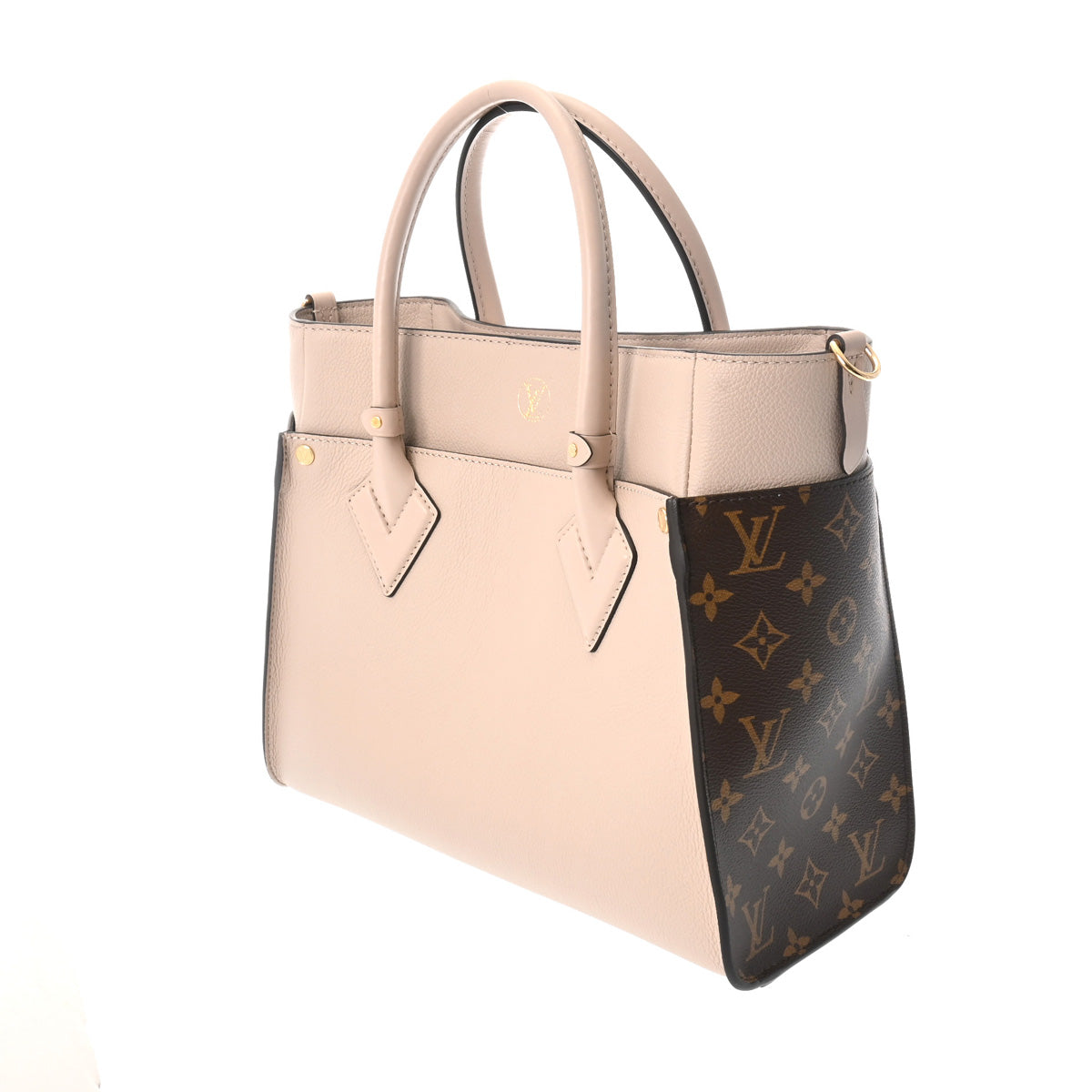 未使用品 LOUIS VUITTON ルイ・ヴィトン オンマイサイド MM M58485 カーフ グレージュ レディース 802000156872000-13_ceea82d8-