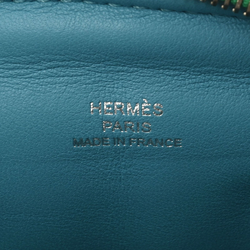 HERMES エルメス インザループ ヴェルソ ミント/ブルーノール シルバー金具 - Y刻印(2020年頃) レディース スイフト ショルダーバッグ Aランク 中古 銀蔵