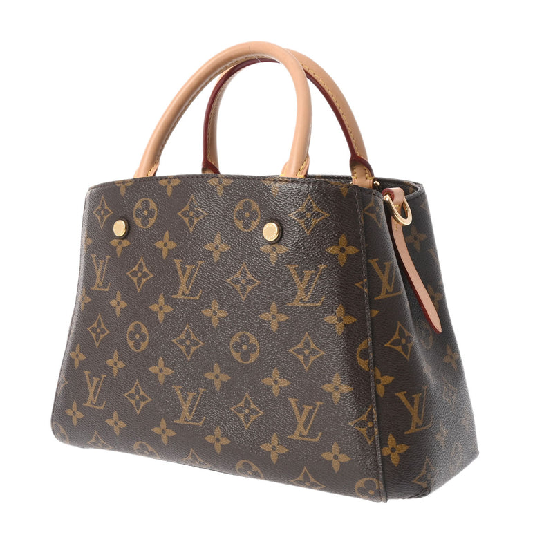 LOUIS VUITTON ルイヴィトン モノグラム モンテーニュ BB ブラウン M41055 レディース モノグラムキャンバス 2WAYバッグ Aランク 中古 銀蔵