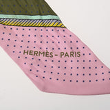 HERMES エルメス ツイリー LES VOITURES ATRANSFOEMSTION グリーン/パープル - レディース シルク100％ スカーフ Bランク 中古 銀蔵