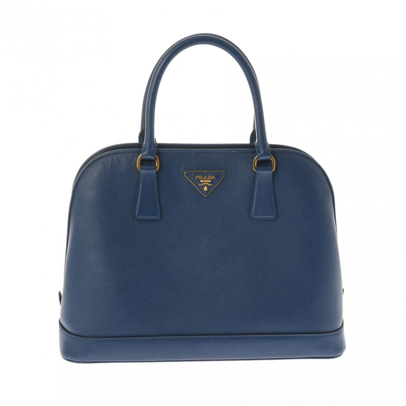 PRADA プラダ 2WAY 青 ゴールド金具 BN2558 レディース サフィアーノ トートバッグ Bランク 中古 銀蔵