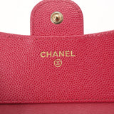 CHANEL シャネル スモールフラップウォレット ピンク AP0231 レディース キャビアスキン 三つ折り財布 Aランク 中古 銀蔵