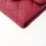 CHANEL シャネル スモールフラップウォレット ピンク AP0231 レディース キャビアスキン 三つ折り財布 Aランク 中古 銀蔵