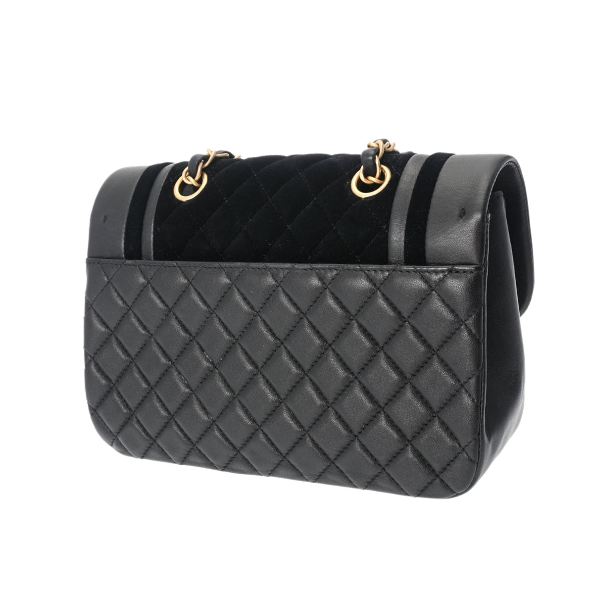 CHANEL シャネル マトラッセ チェーンショルダー 黒 - レディース 