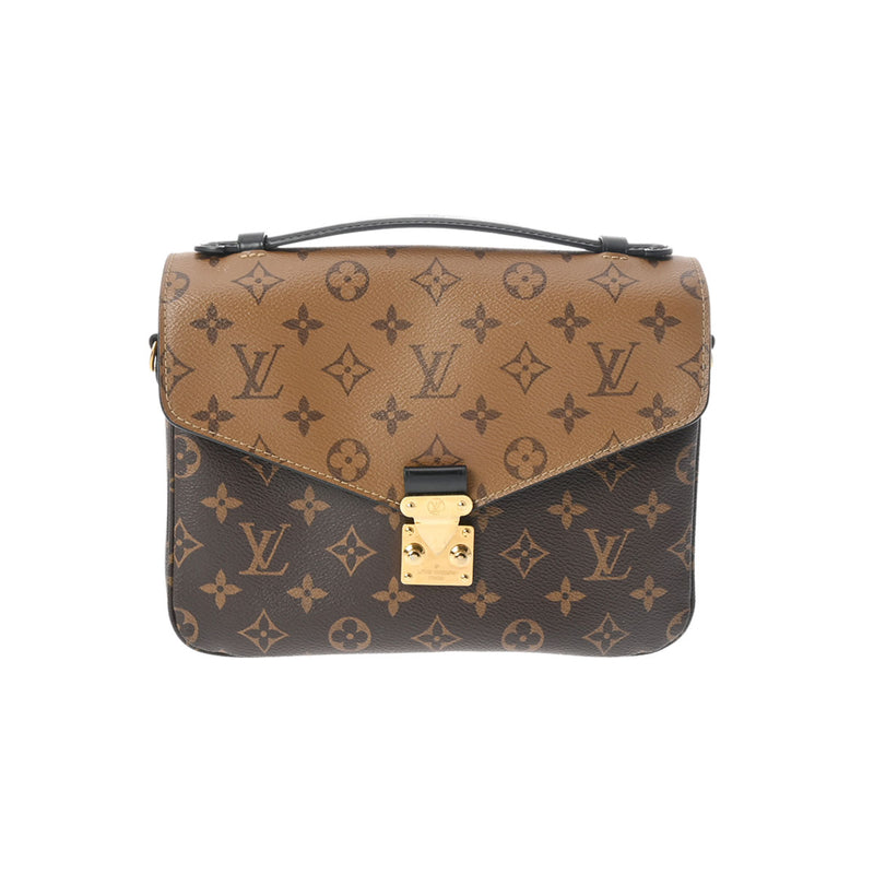 LOUIS VUITTON ルイヴィトン モノグラムリバース ポシェットメティス MM ブラウン M44876 レディース モノグラムリバース キャンバス 2WAYバッグ ABランク 中古 銀蔵