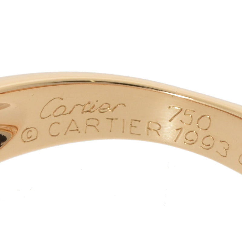 CARTIER カルティエ ミミスターリング 3連ダイヤ #50 10号 レディース K18イエローゴールド リング・指輪 Aランク 中古 銀蔵