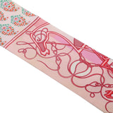 HERMES エルメス ツイリー WHIP BLOCK ピンク レディース シルク100％ スカーフ Aランク 中古 銀蔵