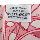 HERMES エルメス ツイリー WHIP BLOCK ピンク レディース シルク100％ スカーフ Aランク 中古 銀蔵