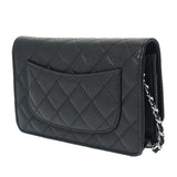 CHANEL シャネル マトラッセ クラシックチェーンウォレット 黒 シルバー金具 AP0250 レディース キャビアスキン ショルダーバッグ 未使用 銀蔵