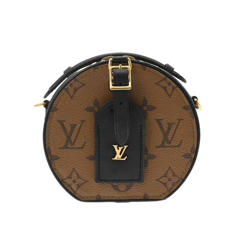 LOUIS VUITTON ルイヴィトン モノグラムリバース ミニポワットシャポー ブラウン M68577 レディース モノグラムキャンバス ショルダーバッグ ABランク 中古 銀蔵