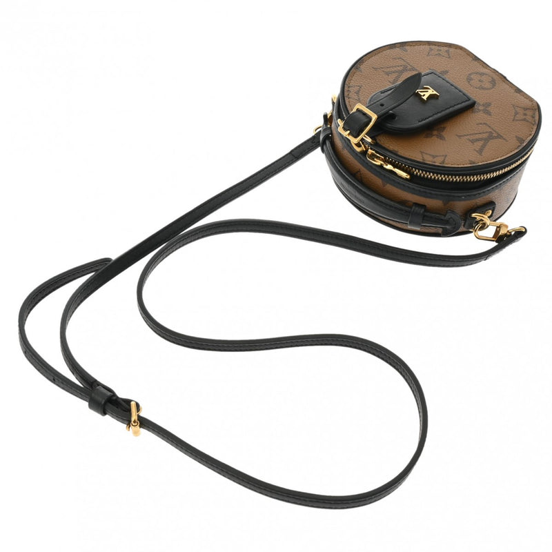 LOUIS VUITTON ルイヴィトン モノグラムリバース ミニポワットシャポー ブラウン M68577 レディース モノグラムキャンバス ショルダーバッグ ABランク 中古 銀蔵