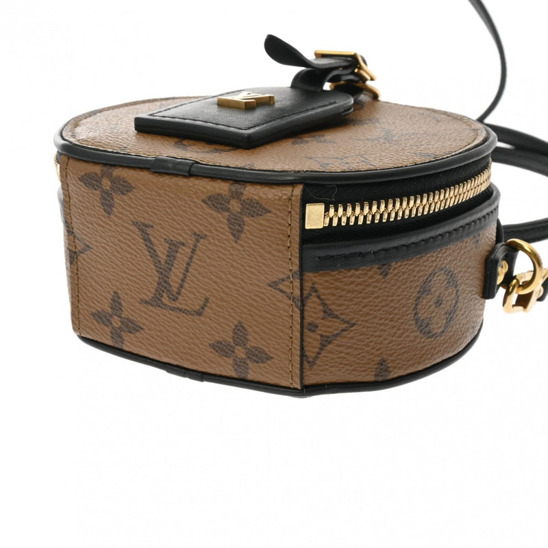 LOUIS VUITTON ルイヴィトン モノグラムリバース ミニポワットシャポー ブラウン M68577 レディース モノグラムキャンバス ショルダーバッグ ABランク 中古 銀蔵