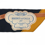 HERMES エルメス ツイリー BRIDES DE GALA マリン/ベージュドレ 063940S レディース シルク100％ スカーフ 未使用 銀蔵