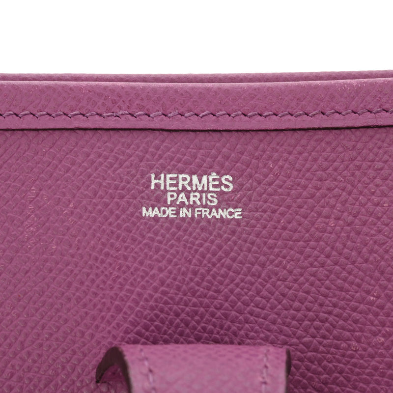 HERMES エルメス エヴリン2 PM シクラメン - □I刻印(2005年頃) ユニセックス ヴォーエプソン ショルダーバッグ Aランク 中古 銀蔵