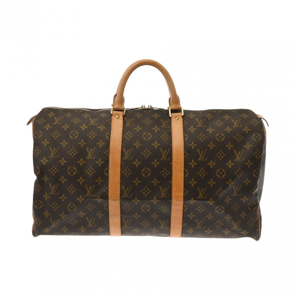 LOUIS VUITTON ルイヴィトン モノグラム キーポル 50 ブラウン M41426 ユニセックス モノグラムキャンバス ボストンバッグ Bランク 中古 銀蔵