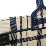 CHRISTIAN DIOR クリスチャンディオール ブックトート ラージサイズ 白/青 ユニセックス キャンバス ハンドバッグ ABランク 中古 銀蔵