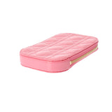 CHRISTIAN DIOR クリスチャンディオール カナージュ フォンポーチ チェーンショルダー ピンク レディース エナメル ポーチ 未使用 銀蔵