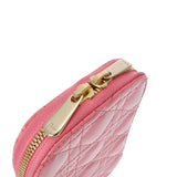 CHRISTIAN DIOR クリスチャンディオール カナージュ フォンポーチ チェーンショルダー ピンク レディース エナメル ポーチ 未使用 銀蔵