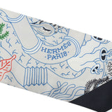 HERMES エルメス ツイリー SPLASH PARK ノワール/ローズ/グリ レディース シルク100％ スカーフ 未使用 銀蔵