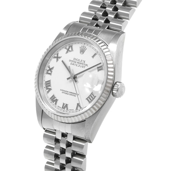ROLEX ロレックス デイトジャスト 16234 メンズ WG/SS 腕時計 自動巻き 白文字盤 Aランク 中古 銀蔵